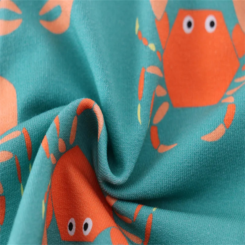 JOY _Jumping Meters 2-7T Summer Crab Boys Shorts