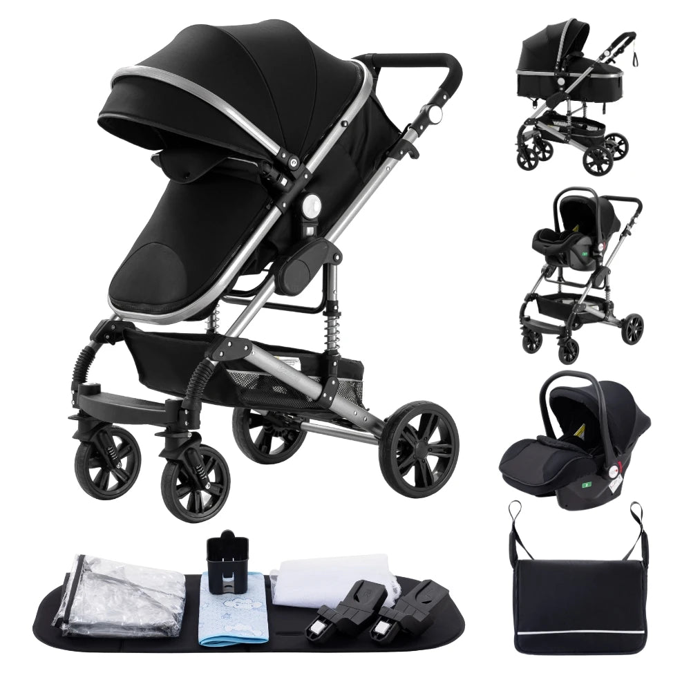 Bird _Luxurious 3 in 1 Baby Stroller Portable Travel Baby Carriage