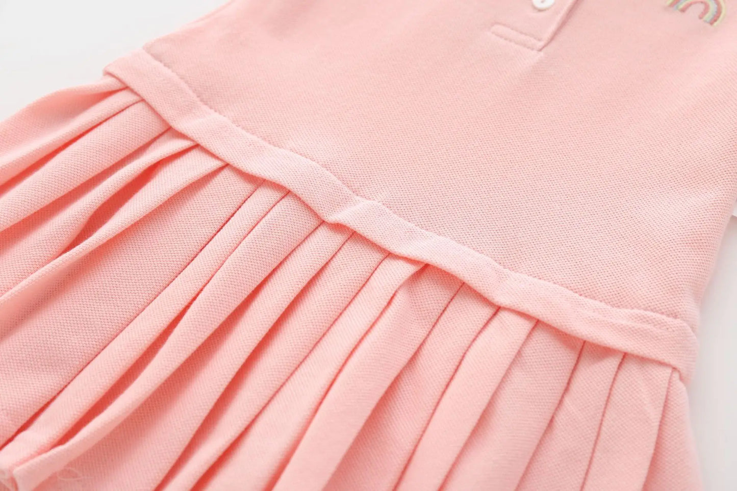 Little KID_  Girls Pink Polo Dress