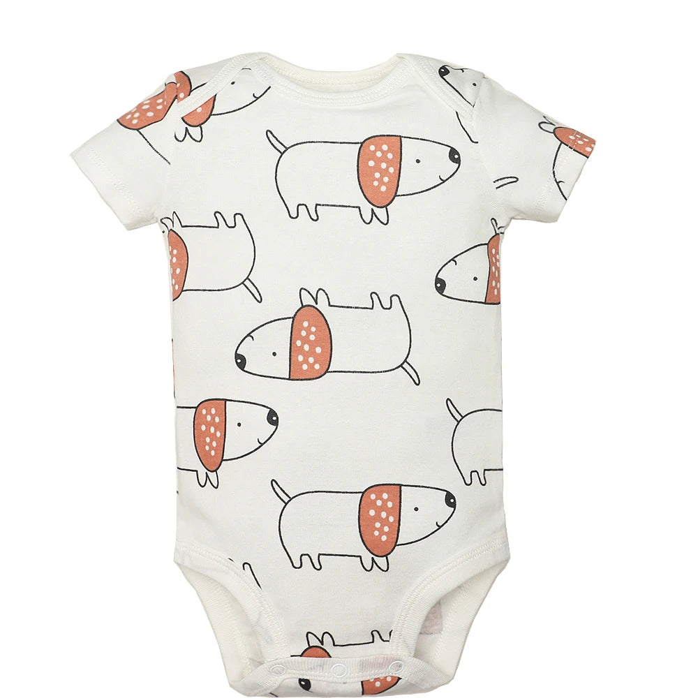 5PCS/Lot Baby Boys& Girls Bodysuits 100% Cotton