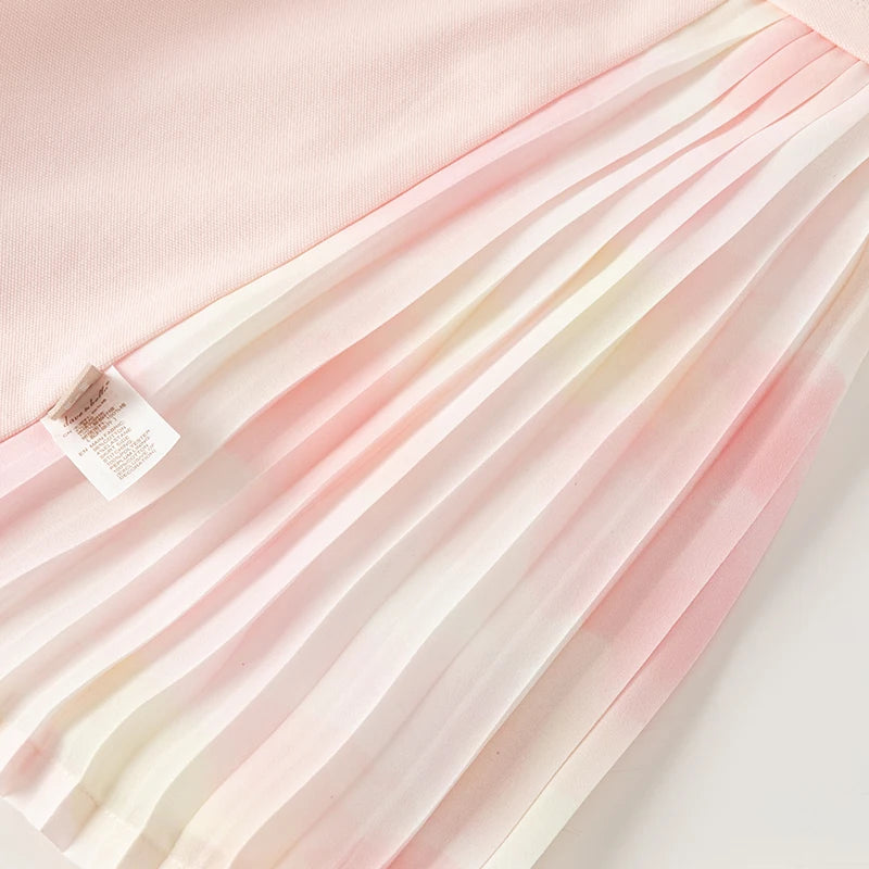 Polo pink baby girl dress
