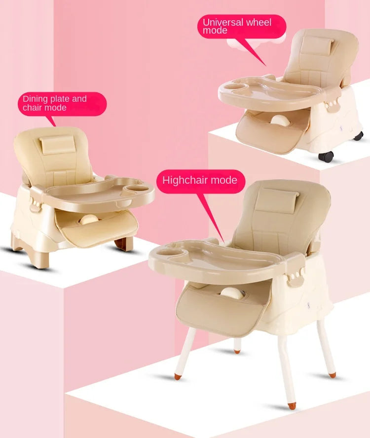 lovely kid_  Multifunctional High Quality Kids Dining Chair with Safety Belt from 1_3years