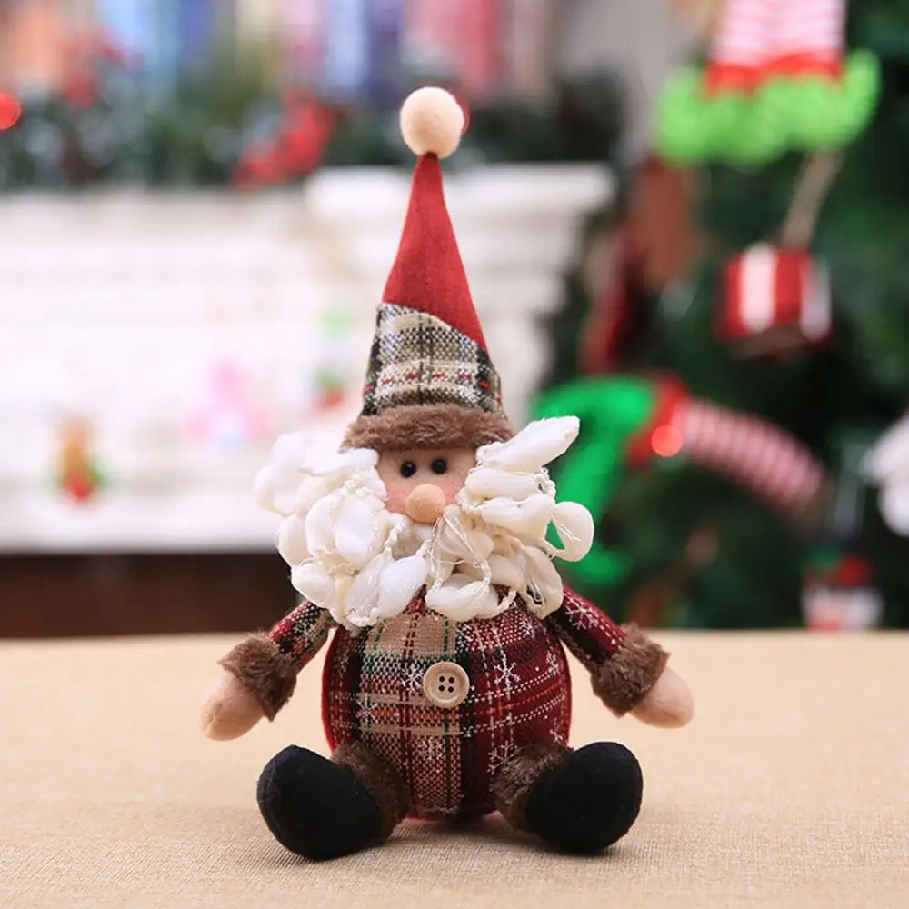 Snowman Doll Merry Christmas Decor for Home Table