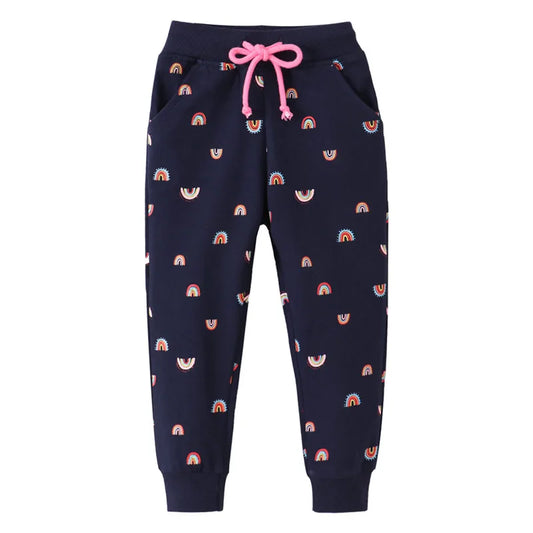 Joy_  Girls Sweatpants Rainbow Print