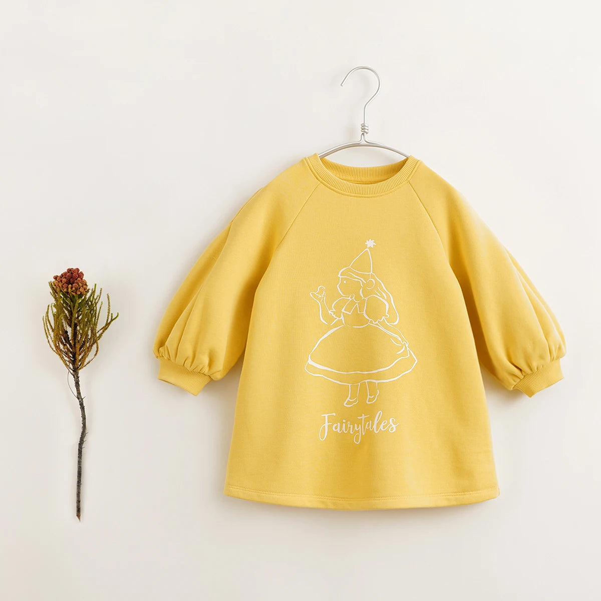 MARY_ Girls Cotton Alice Cartoon A-line Dress