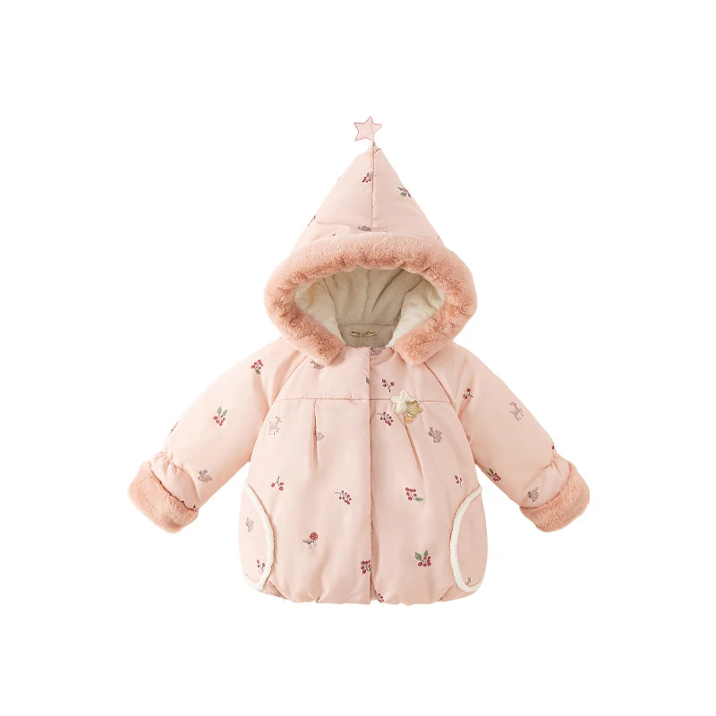 Bird_ Children Girl's Parkas Clothes Outerwear Hooded Coat