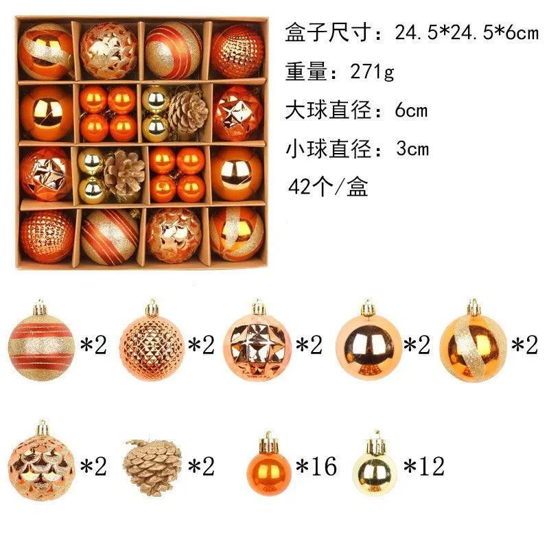 PVC Christmas Ball  Decoration set