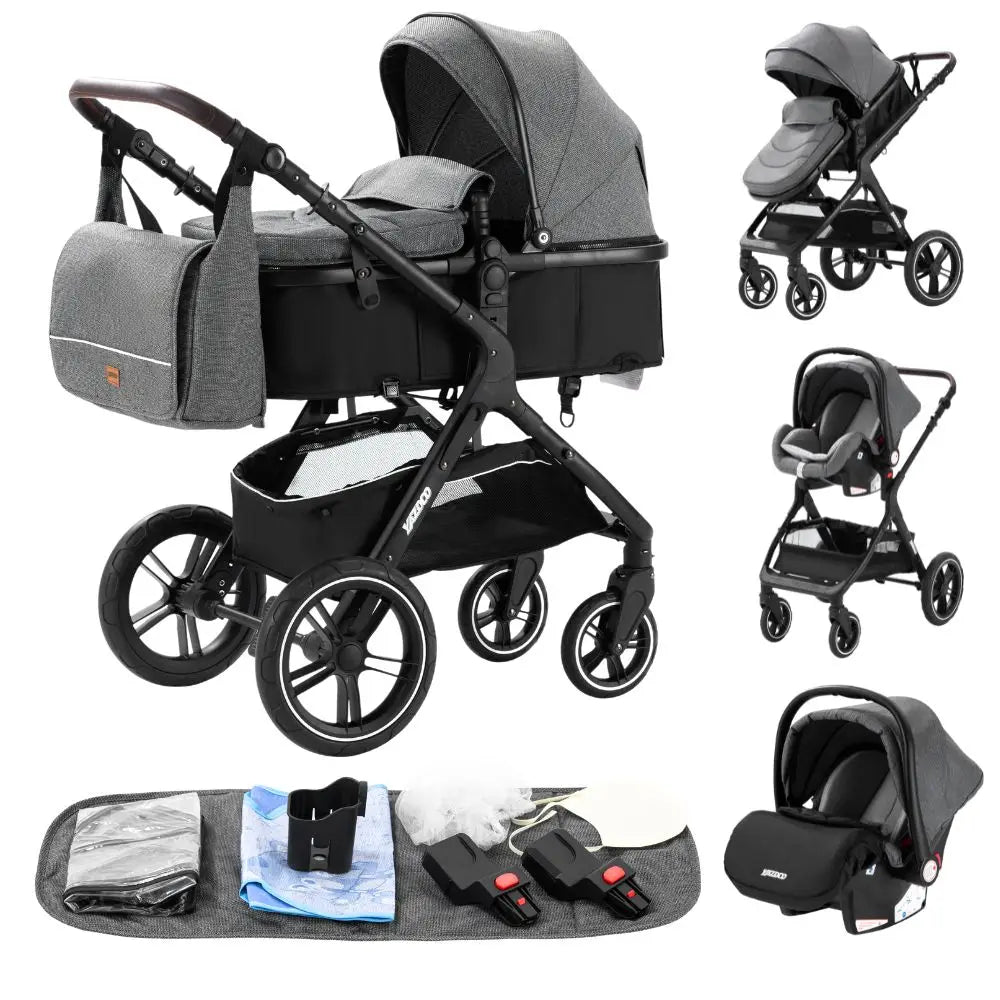 Bird _Luxurious 3 in 1 Baby Stroller Portable Travel Baby Carriage