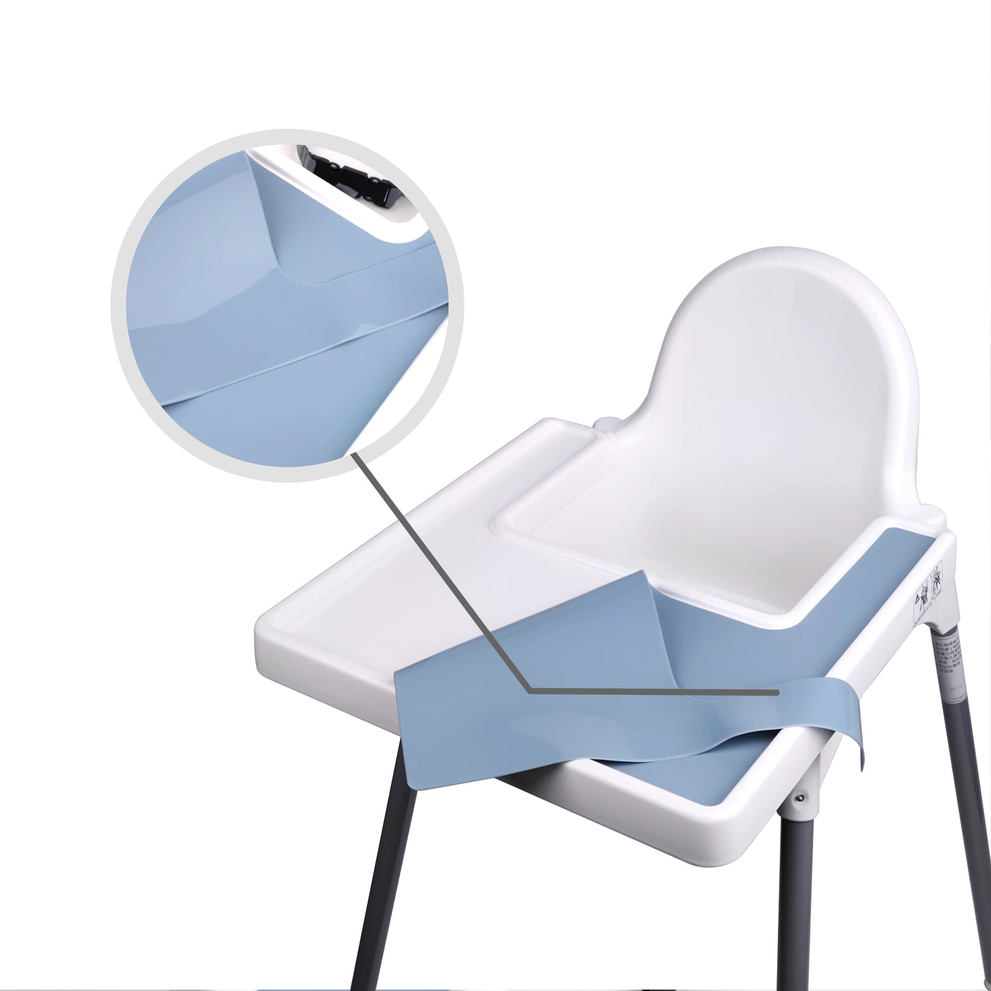 Bird_ High Chair Insert Mat Dinning Placemat Highchair Tray Baby Silicone Flat Placemat For Kids