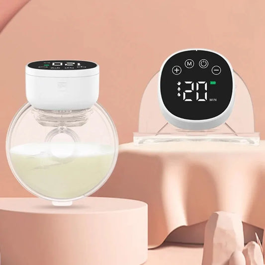 Little one_Electric Breast Pumps Portable Hands Free Wearable Breast Pump Silent Comfort Breast Milk Extractor Collector BPA-free