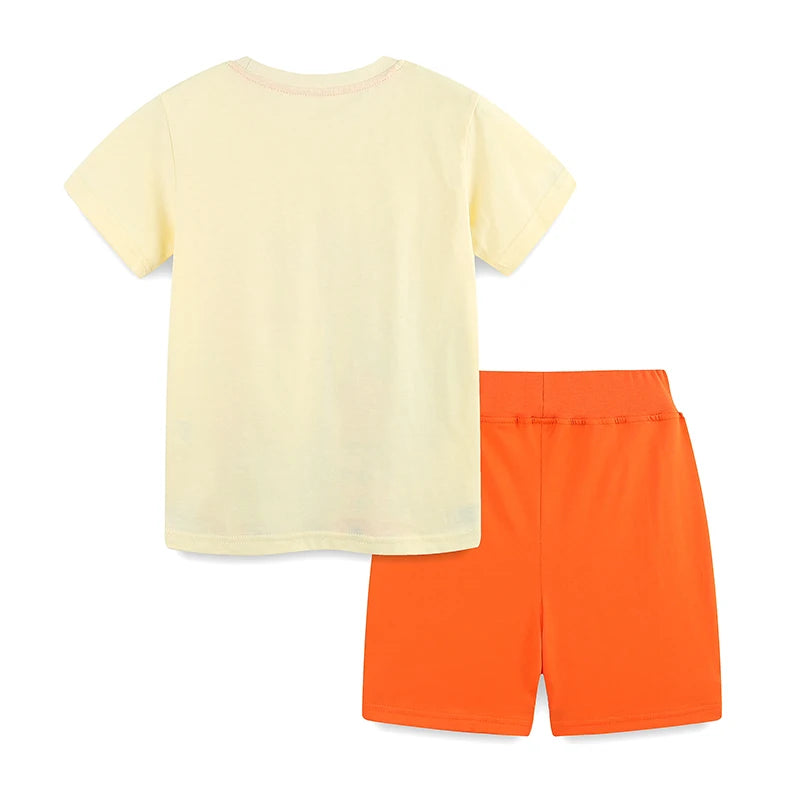 Little kid_ Baby Boy Tracksuit Summer Cotton Children's Clothing Sets