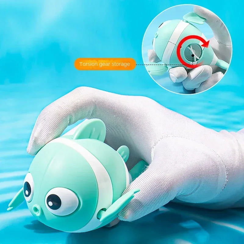 Joy _Bath Toys Cute Swimming Clown Fish Bath Toy for Toddlers