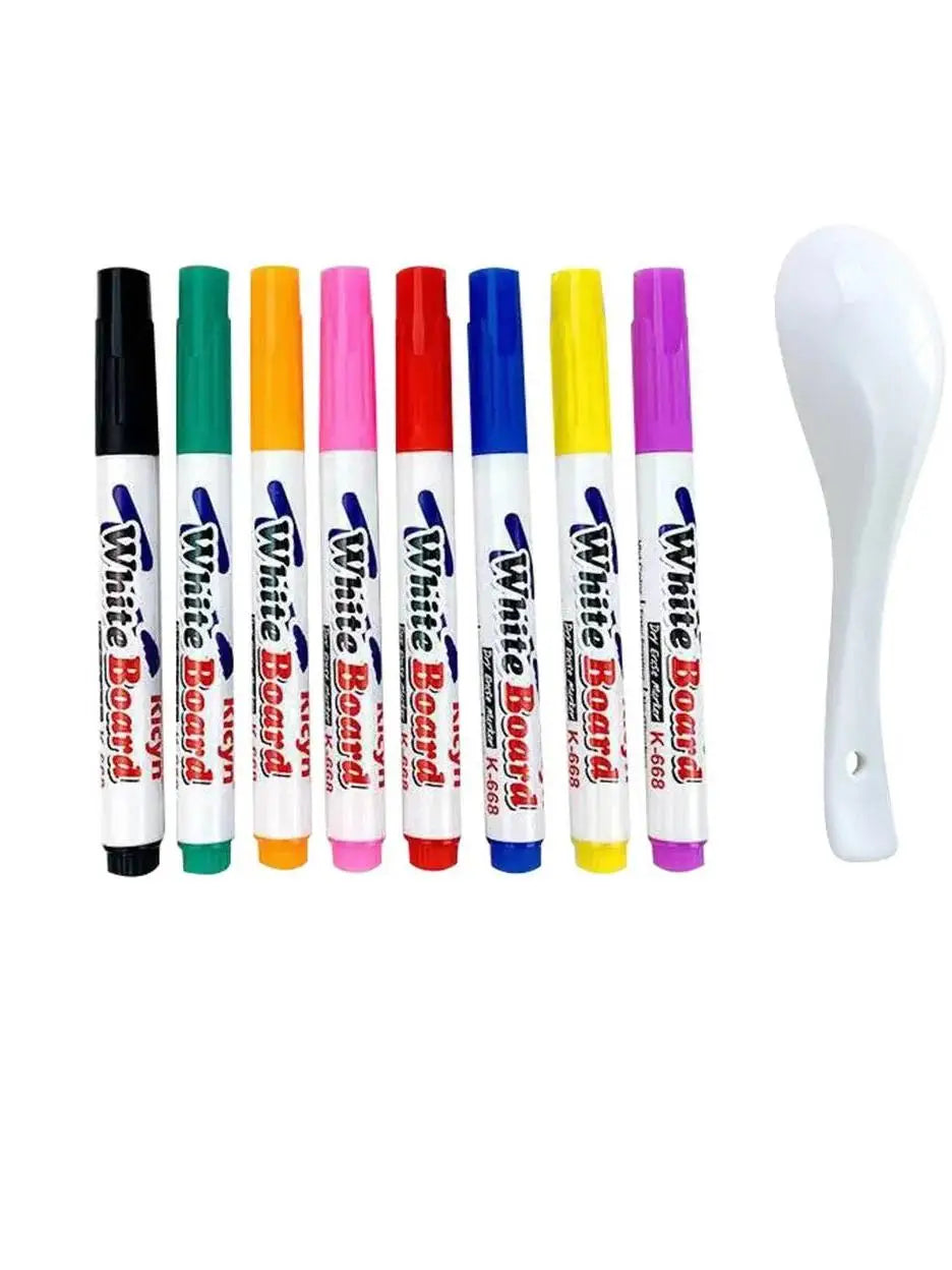 Water Floating Pen Magical Ink Pens With Spoon