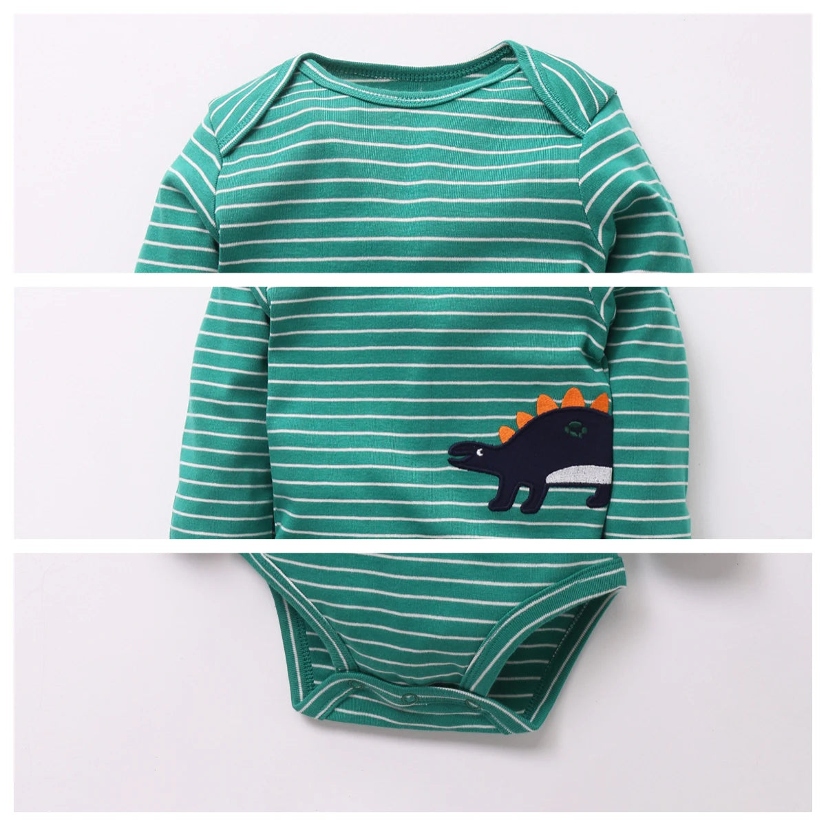 Cartoon Long Sleeve Baby Boy Bodysuits