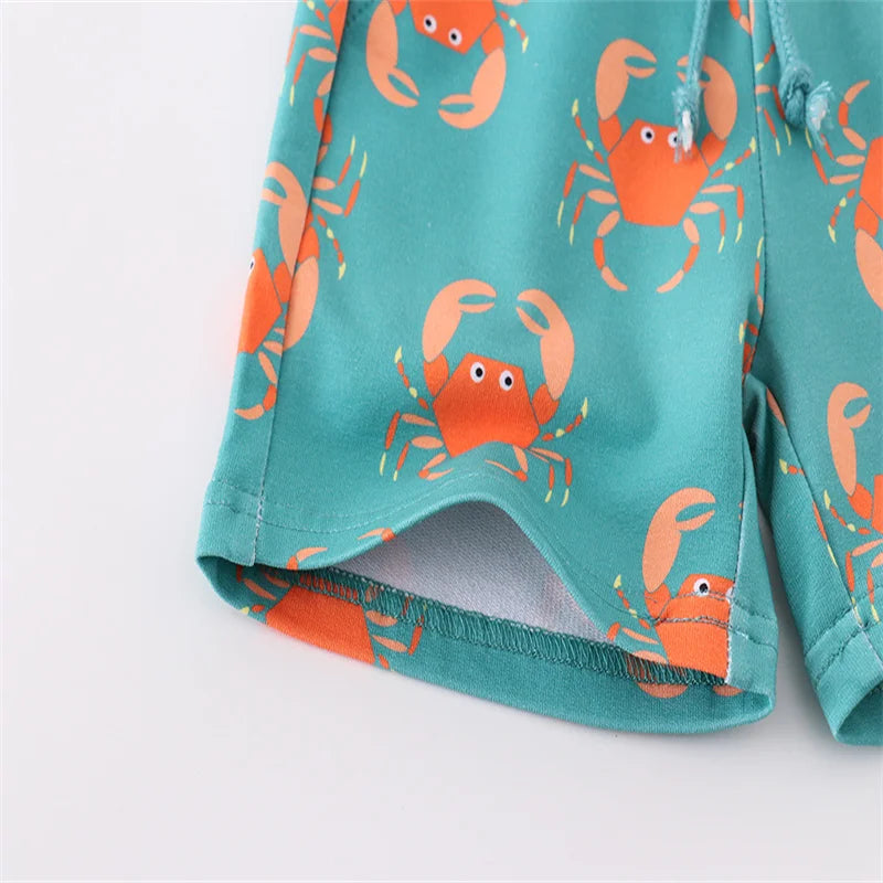 JOY _Jumping Meters 2-7T Summer Crab Boys Shorts