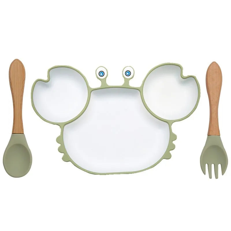 KIWII _Baby Dish Baby Bowls Plates and Spoons Set