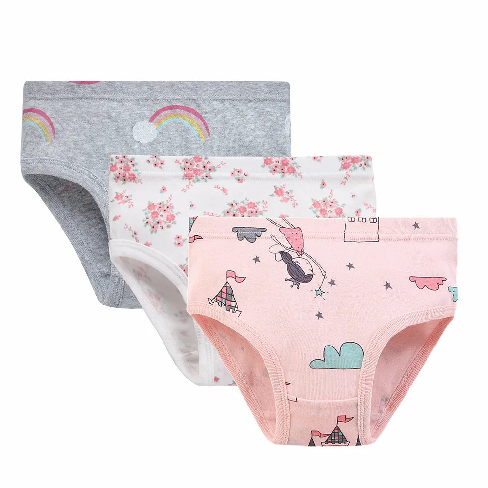 JOY_3pcs Per Pack Girls Panties Cotton  Kids Underwear