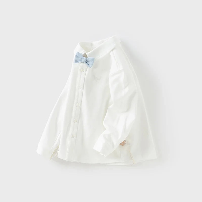 Joy_ Children Boys Long Sleeve White Shirt