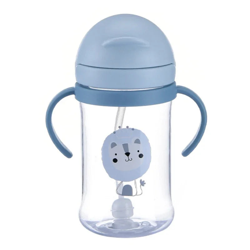 Bird_250/350ml Baby Feeding Cup with Straw Children Learn Feeding Drinking Bottle Kids Training Cup with Straw