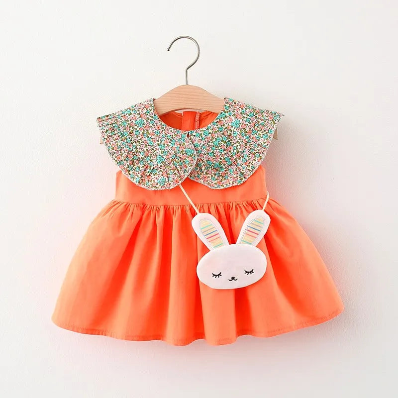 rabbit printed girly dress