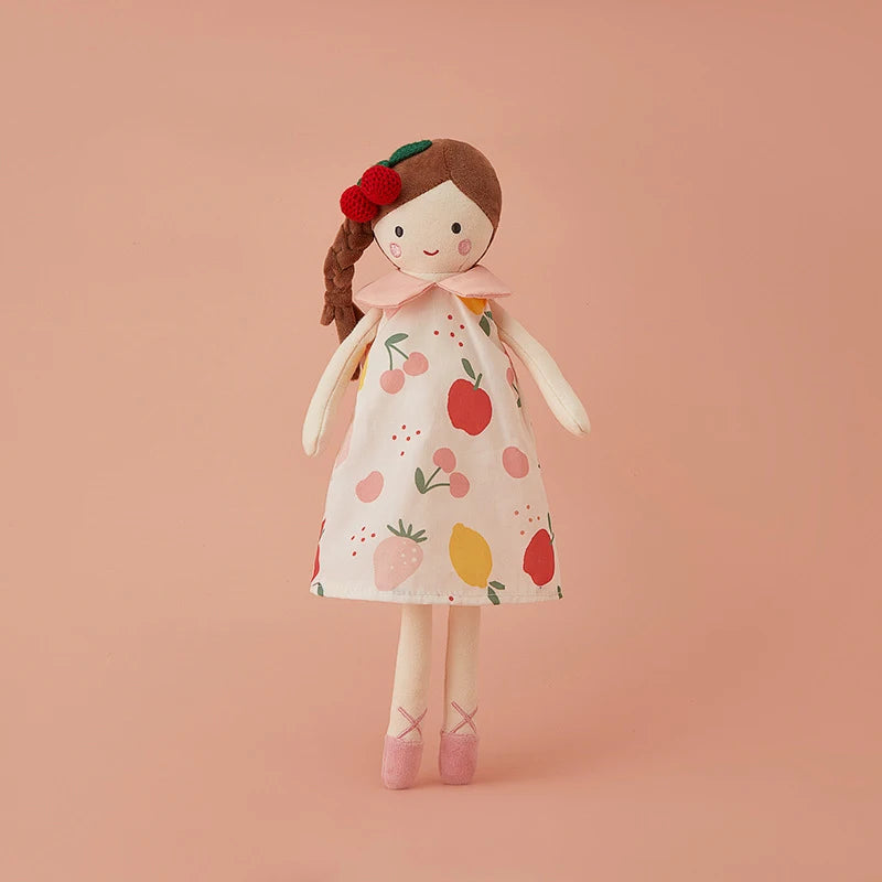 Joy_35/38CM Pink Dress Girl Soft Plush Toy Crown Princess