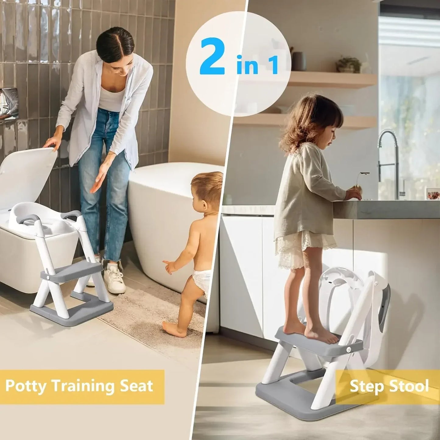 little one_Potty Training Seat with Step Stool