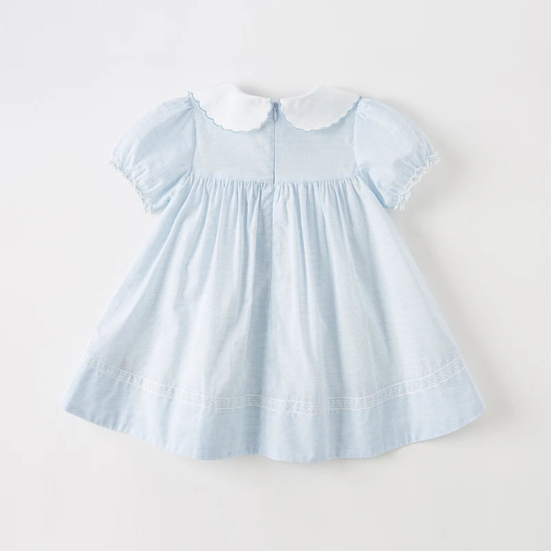 summer baby blue dress for baby girl