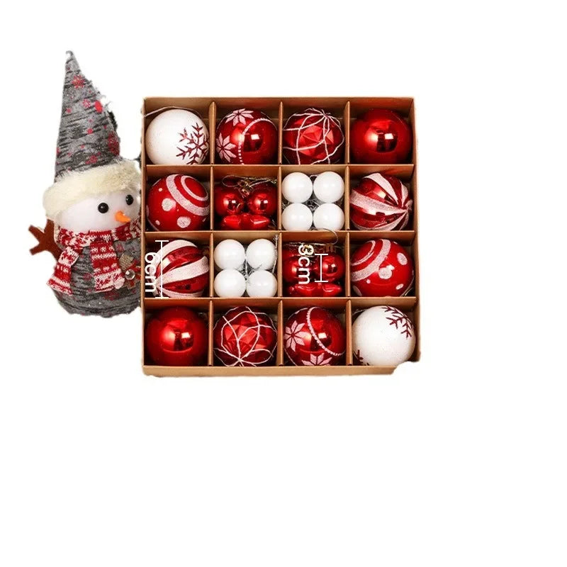 PVC Christmas Ball Set Christmas Decoration Pendant Home Party Holiday Decor Balls Gift Window Christmas Tree Hanging Ornaments