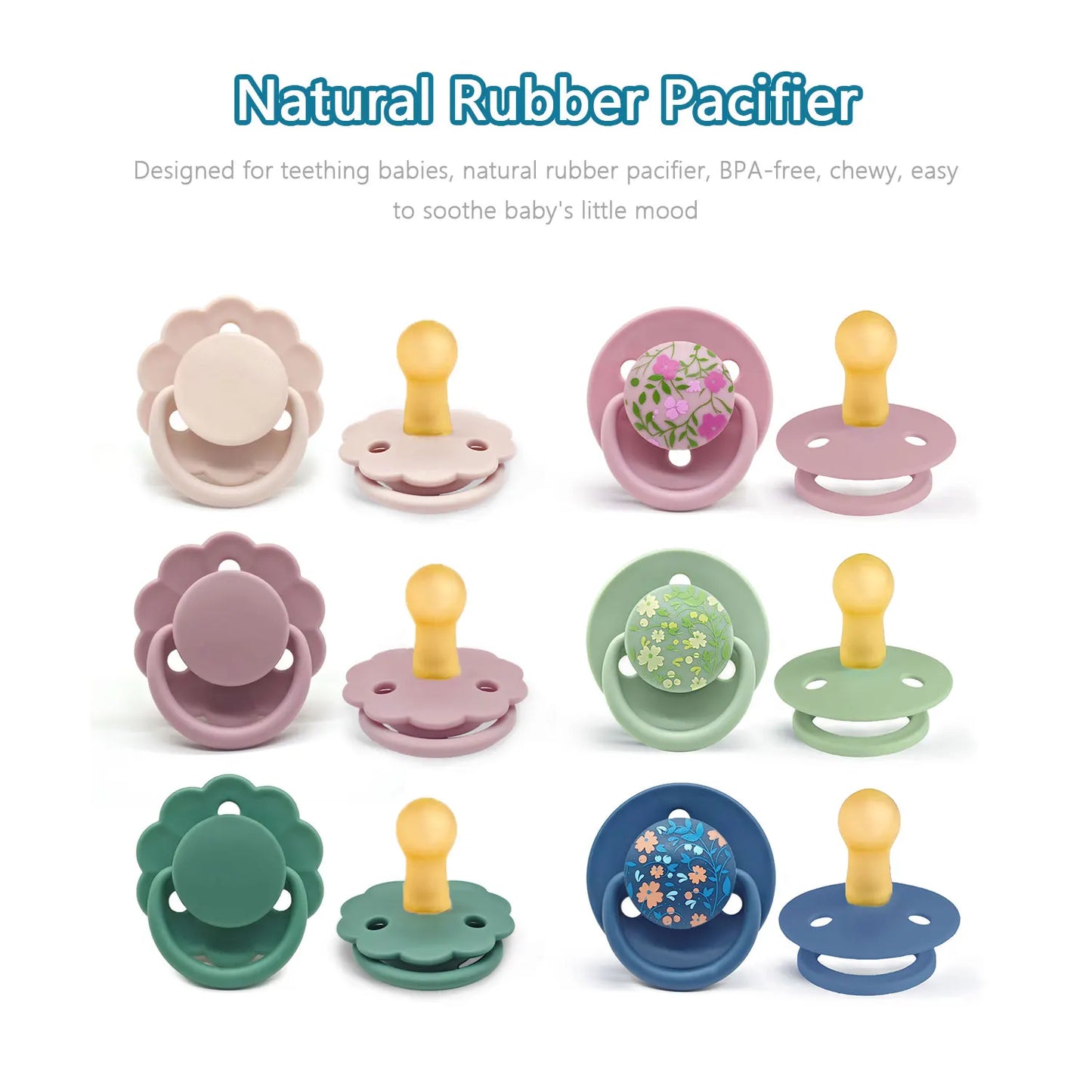 Little one
0-36 months macaron color baby silicone pacifier + pacifier chain