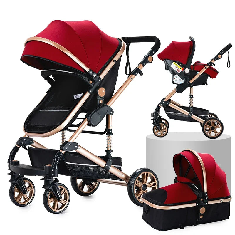 Joy _Stroller 3 in 1 Prams Baby Stroller