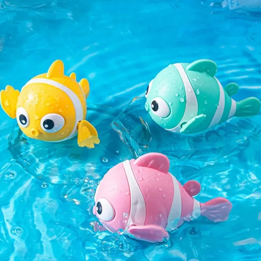 Joy _Bath Toys Cute Swimming Clown Fish Bath Toy for Toddlers