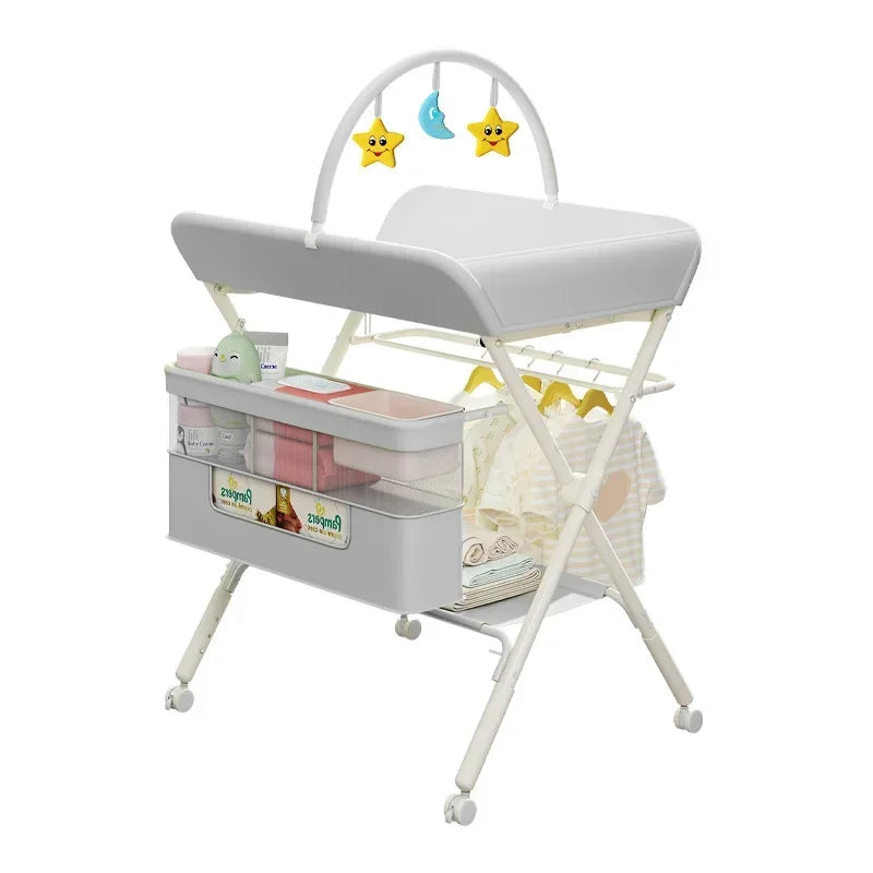 Bird _Portable Baby Changing Table for Nursery Height Adjustable Foldable Diaper Table