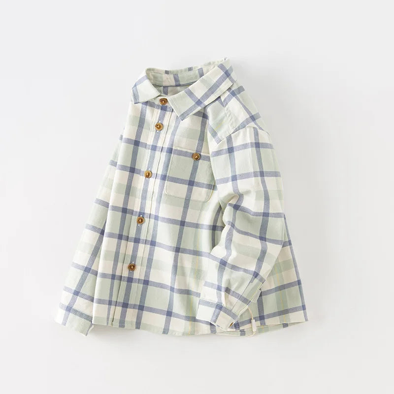 Bird_ Children's Shirt Autumn Boys' Baby Pure Cotton