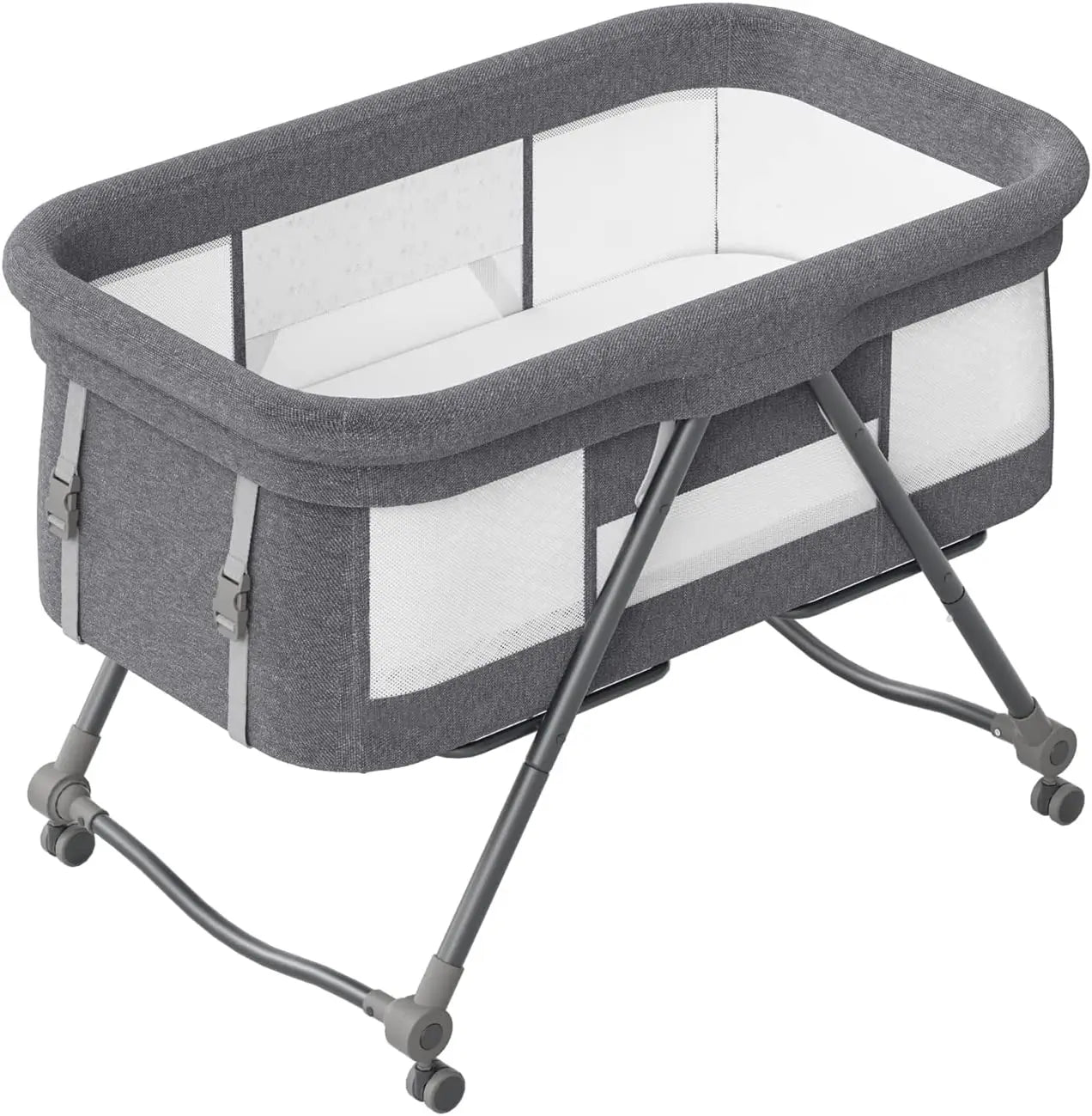Joy_Baby Grab-and-go Travel Cot  with Mattress & Silent Wheels
