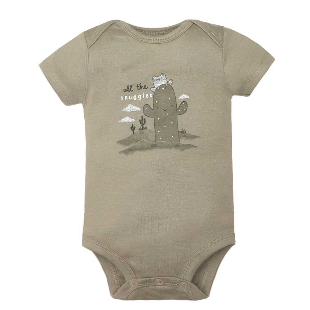 5PCS/Lot Baby Boys& Girls Bodysuits 100% Cotton