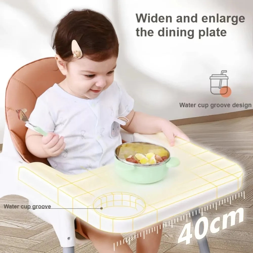 Lovely kid _Baby High Chair Adjustable Height Children Feeding Chairs with Removable
