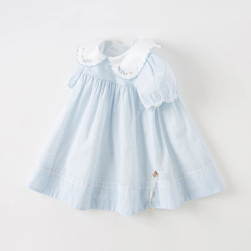 summer baby blue dress for baby girl