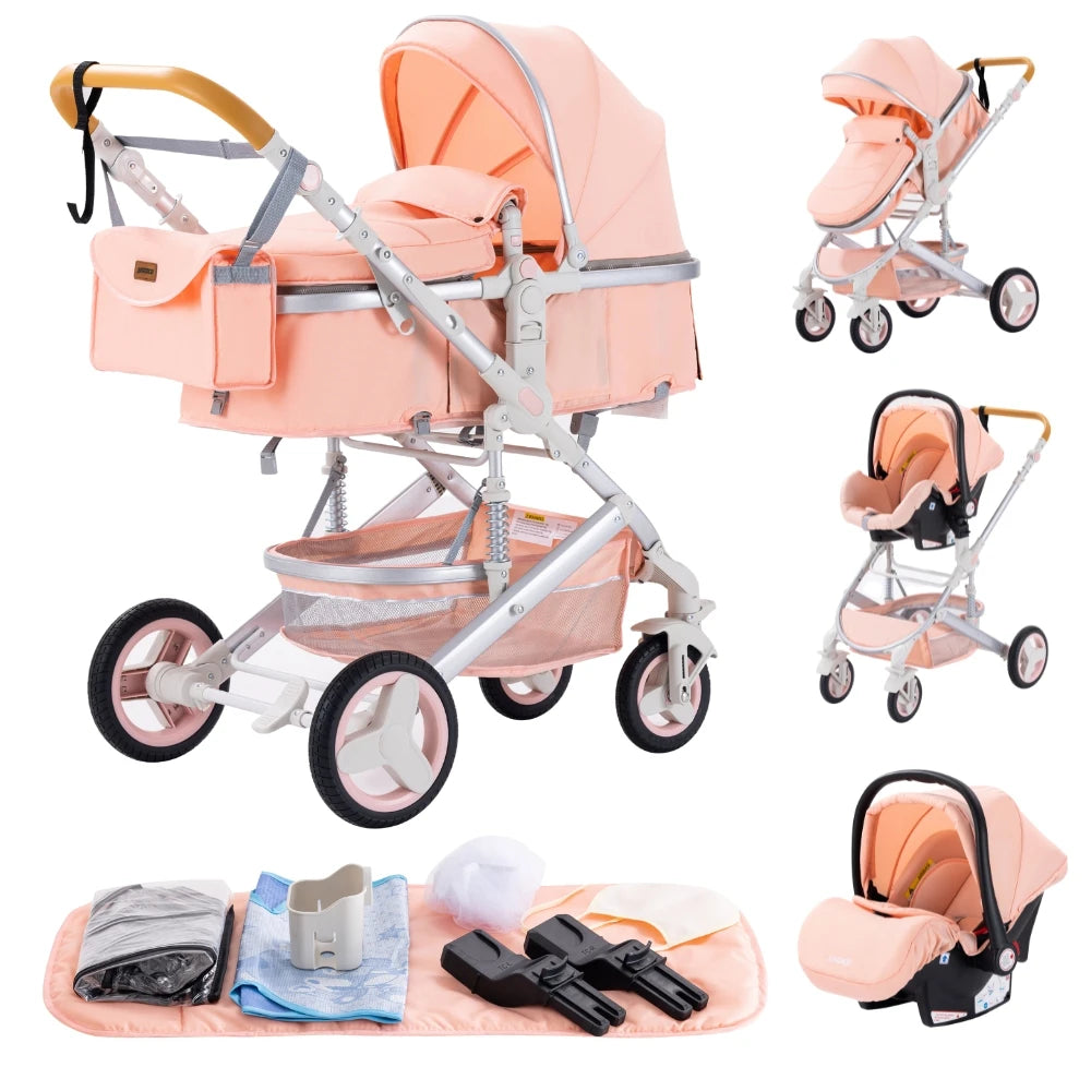 Bird _Luxurious 3 in 1 Baby Stroller Portable Travel Baby Carriage