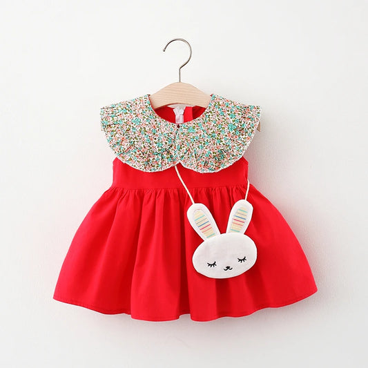 rabbit printed girly dress