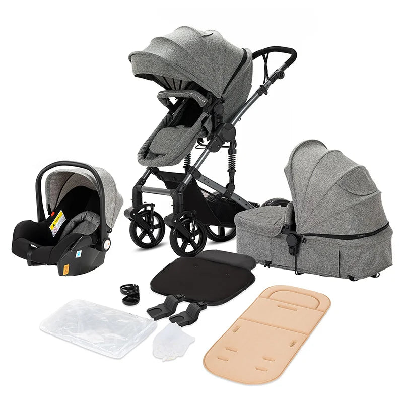 Joy _Stroller 3 in 1 Prams Baby Stroller