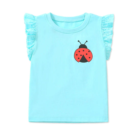 Little one_ Summer Cotton Children's Clothing Baby Girls Tops