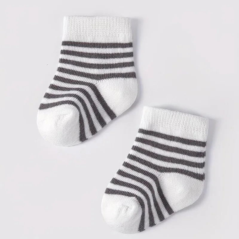 SUNNY_5 pairs/lot New spring and autumn star striped baby socks