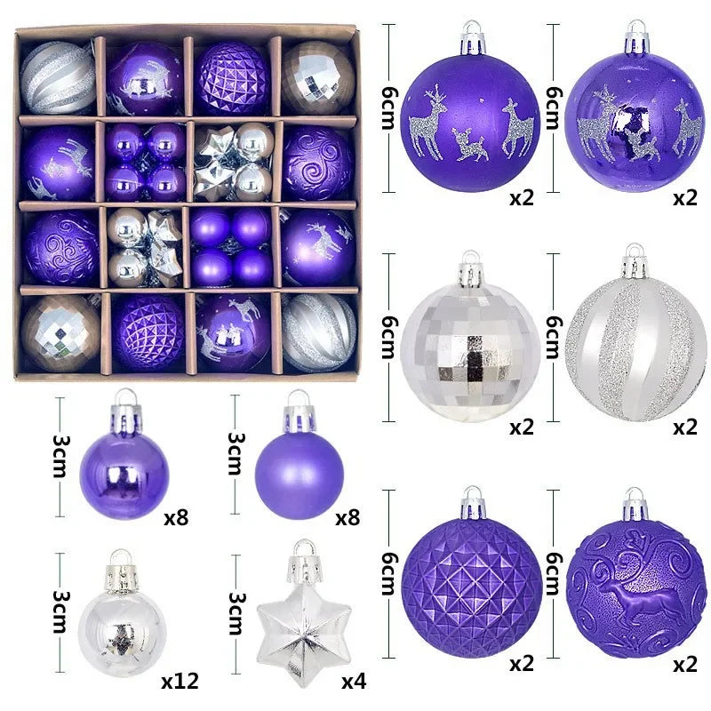 PVC Christmas Ball  Decoration set
