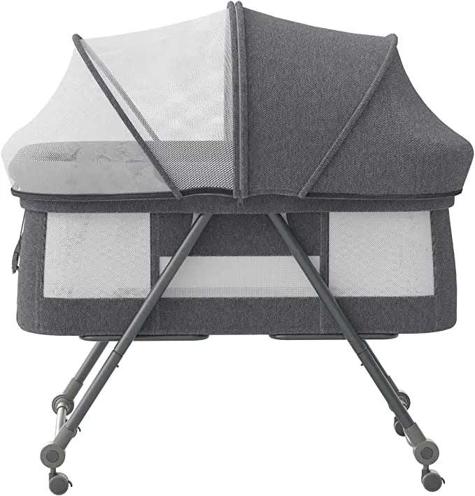 Joy_Baby Grab-and-go Travel Cot  with Mattress & Silent Wheels