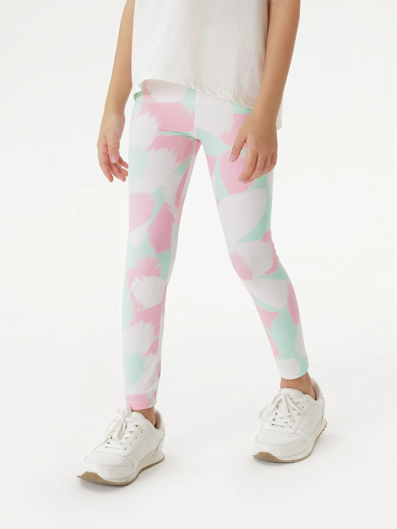 PRETTY_ Girls Cooling UPF100+ Sun Protection Active Yoga Leggings