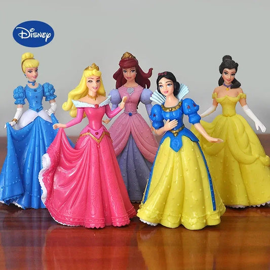 Dolls_5Pcs/Set Disney Princess Snow White, Cinderella ,Belle, Sleeping Beauty ,Mermaid PVC Action Figure Model Toys Doll Girl Special Gift