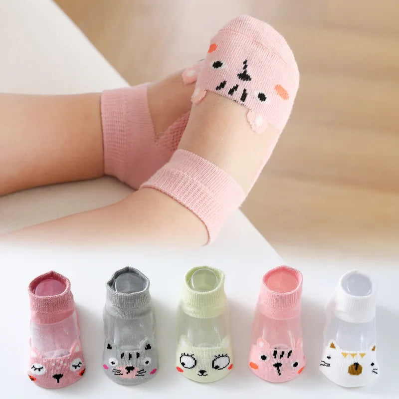 SUNNY_5 Pairs/lot Children  Mesh Socks Baby Boys &Girls
