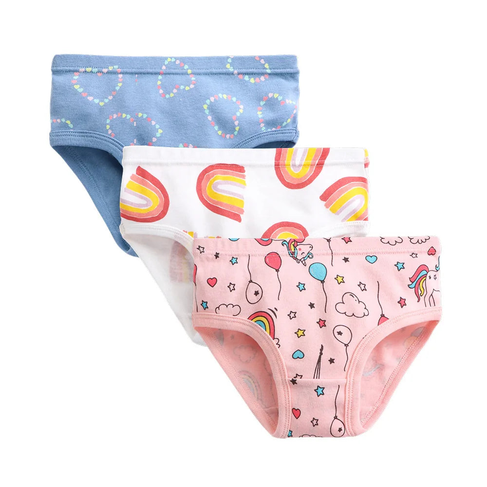 JOY_3pcs Per Pack Girls Panties Cotton  Kids Underwear