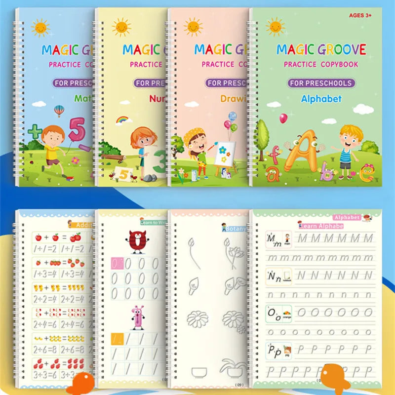 Montessori Pen Control Training Writing Sticker Learning Educational Toy Kids