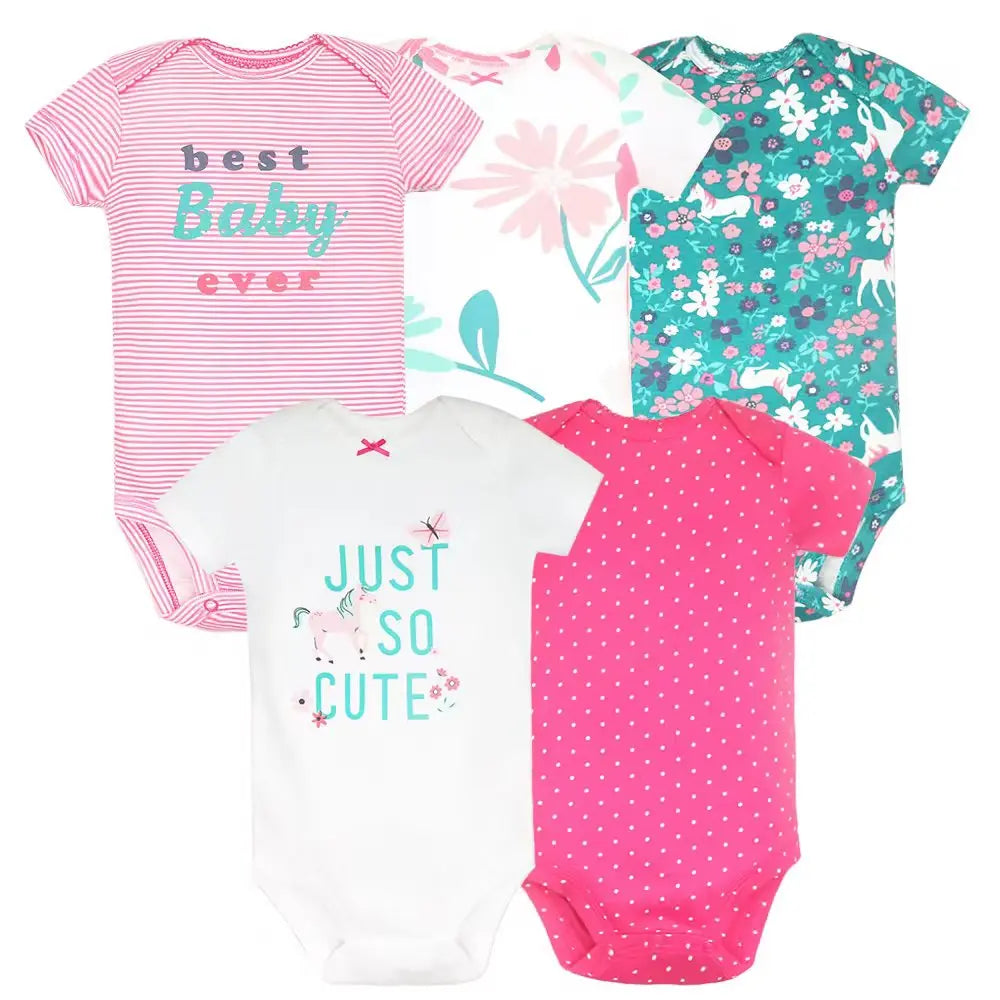 5Pcs/lot Baby Boys &Girls Romper